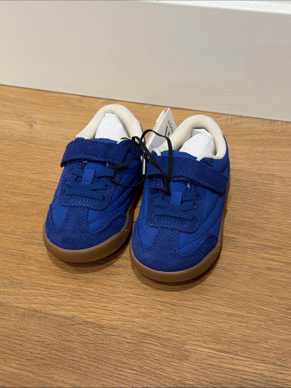 NWT Zara Kids Blue Velcro Athletic Sneakers